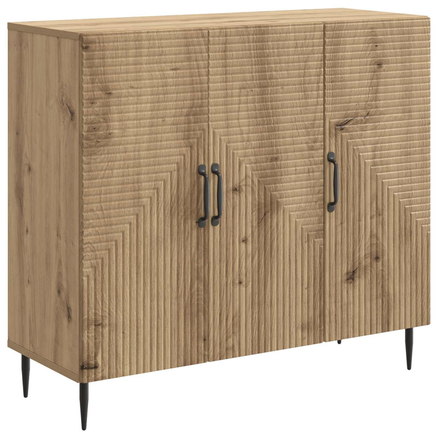 Dressoir Artisanaal eiken 89 x 34,5 x 80 cm Bewerkt hout