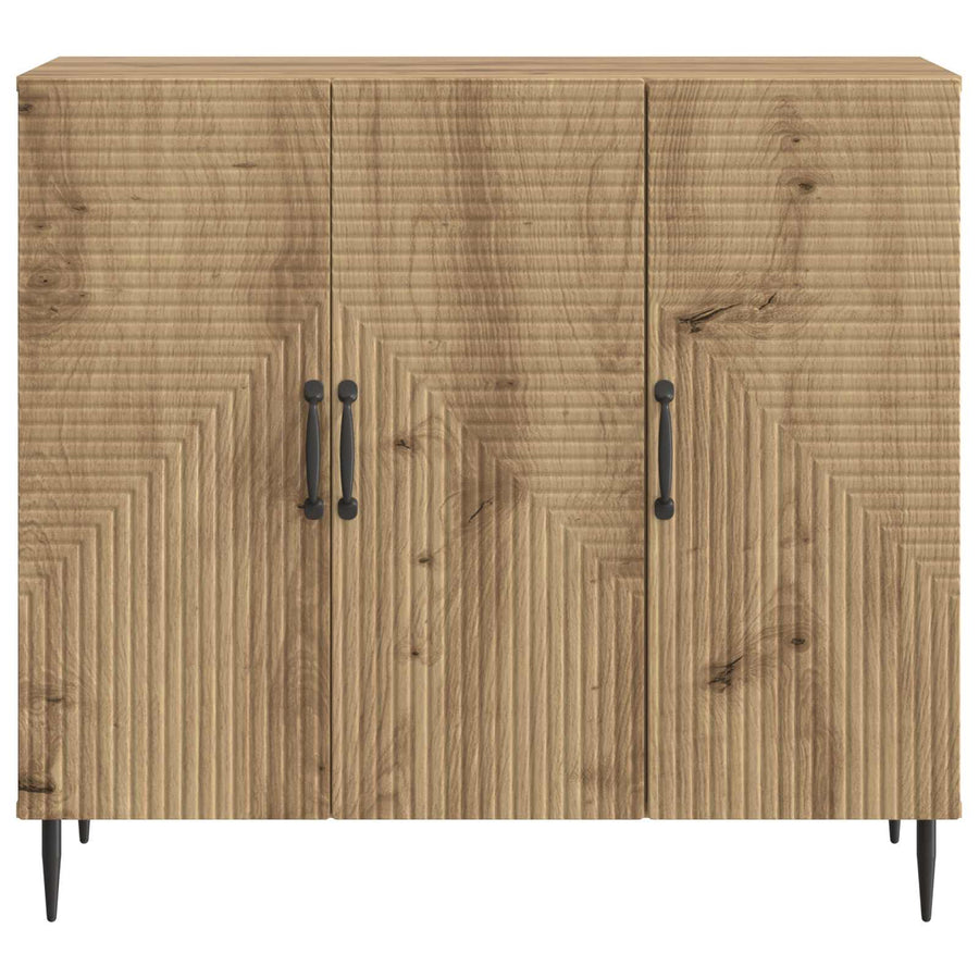 Dressoir Artisanaal eiken 89 x 34,5 x 80 cm Bewerkt hout