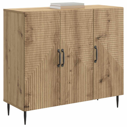 Dressoir Artisanaal eiken 89 x 34,5 x 80 cm Bewerkt hout