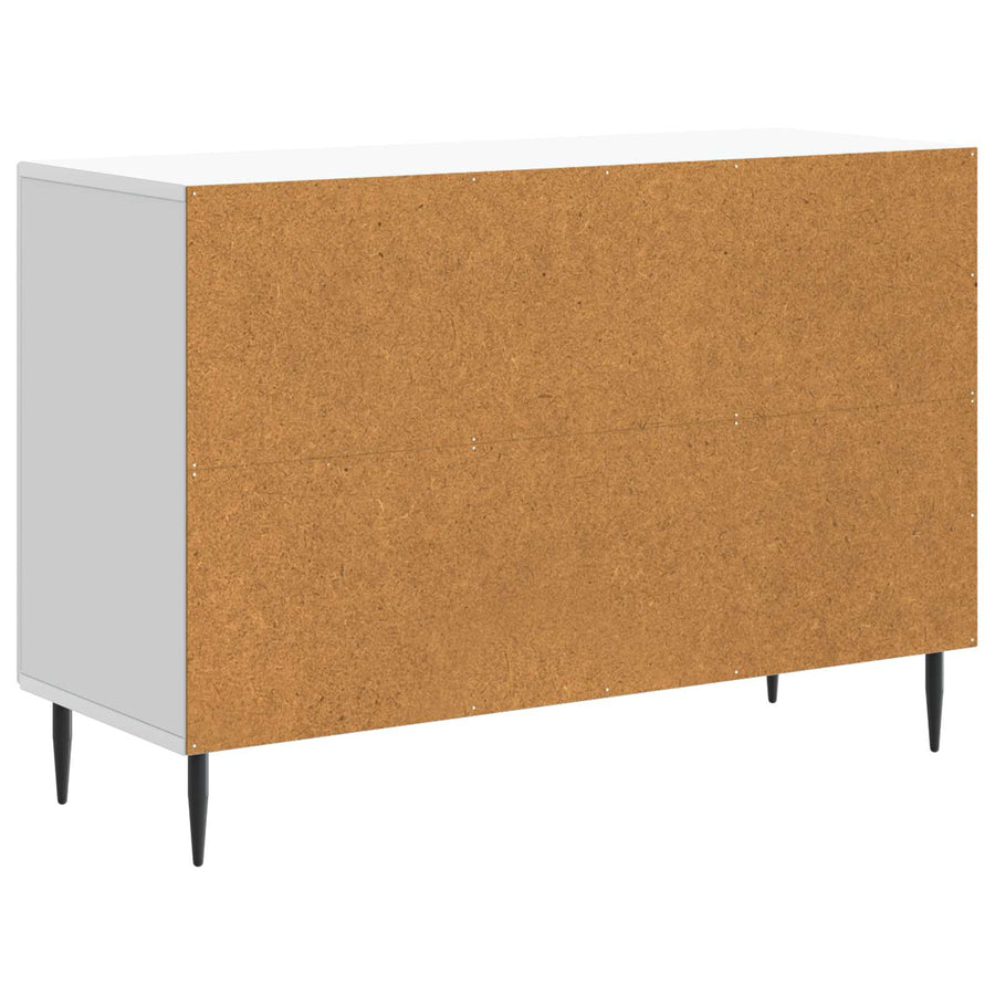 Dressoir met lade Wit 89 x 34,5 x 60 cm Bewerkt hout