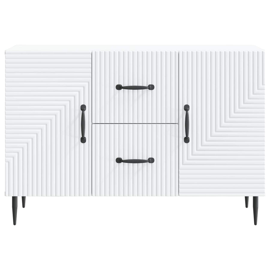 Dressoir met lade Wit 89 x 34,5 x 60 cm Bewerkt hout