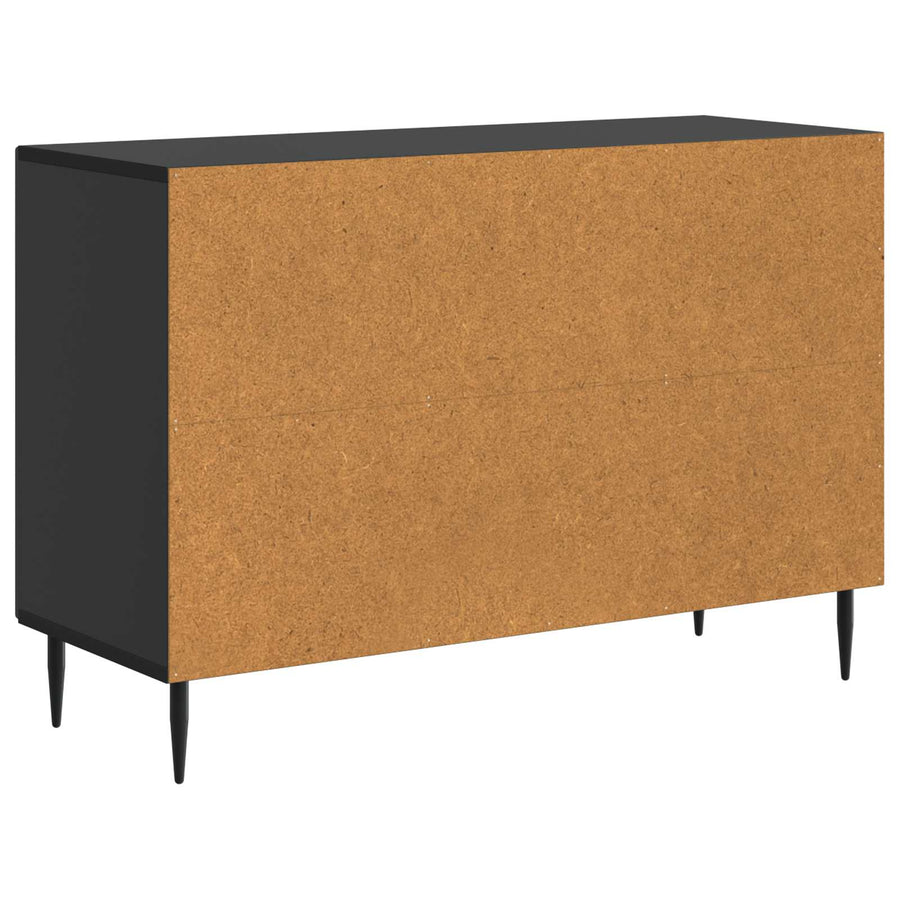 Dressoir met lade Zwart 89 x 34,5 x 60 cm Bewerkt hout