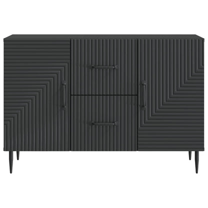 Dressoir met lade Zwart 89 x 34,5 x 60 cm Bewerkt hout