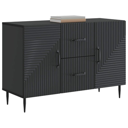 Dressoir met lade Zwart 89 x 34,5 x 60 cm Bewerkt hout
