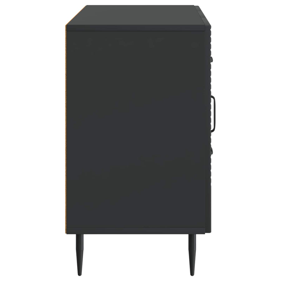 Dressoir met lade Zwart 89 x 34,5 x 60 cm Bewerkt hout