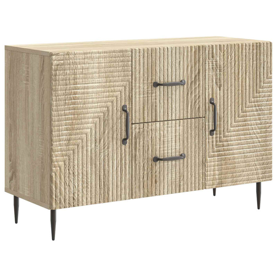 Dressoir met lade Sonoma Eiken 89 x 34,5 x 60 cm Bewerkt hout