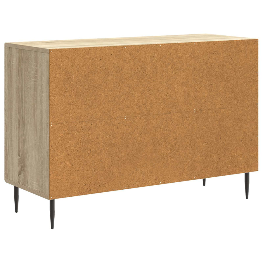 Dressoir met lade Sonoma Eiken 89 x 34,5 x 60 cm Bewerkt hout