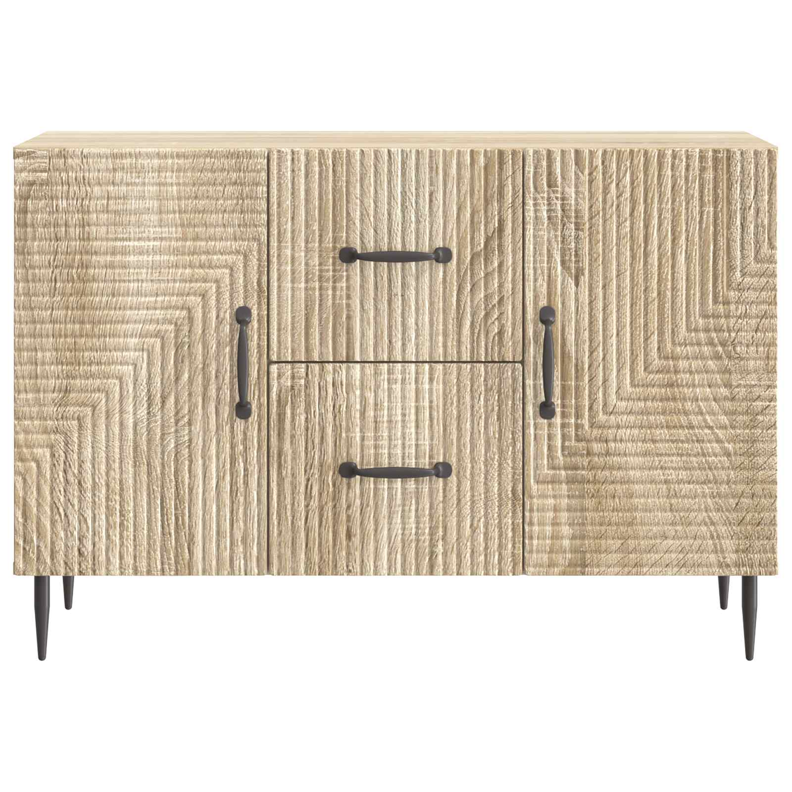 Dressoir met lade Sonoma Eiken 89 x 34,5 x 60 cm Bewerkt hout