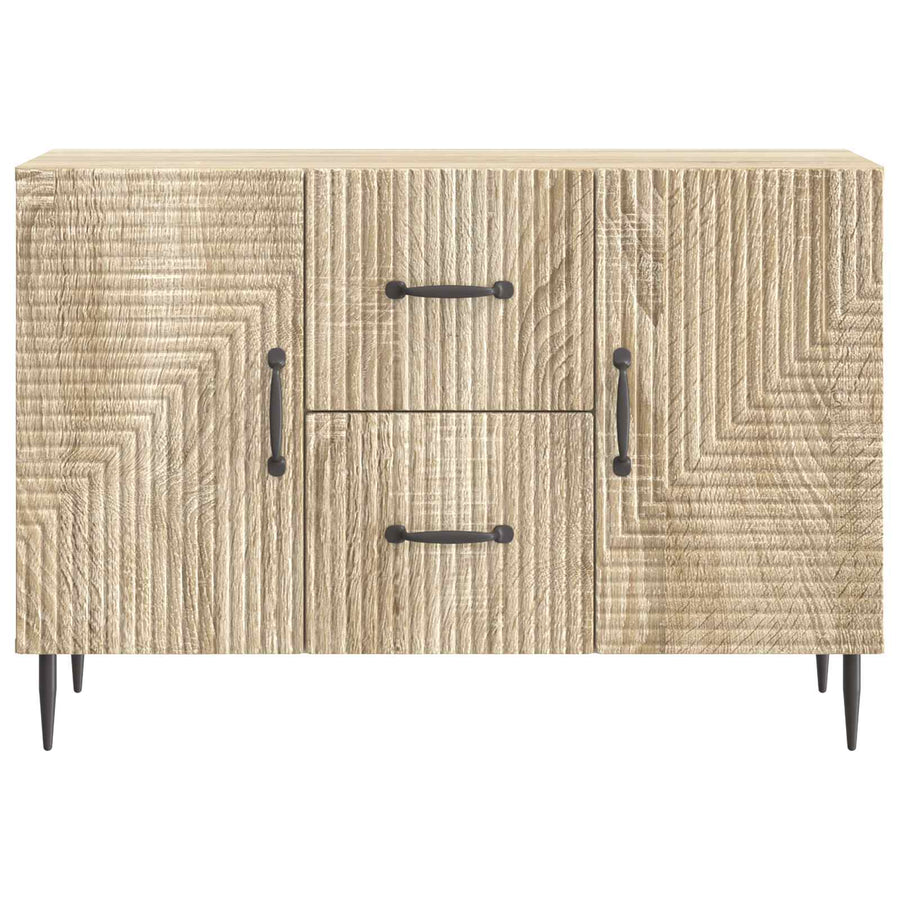 Dressoir met lade Sonoma Eiken 89 x 34,5 x 60 cm Bewerkt hout