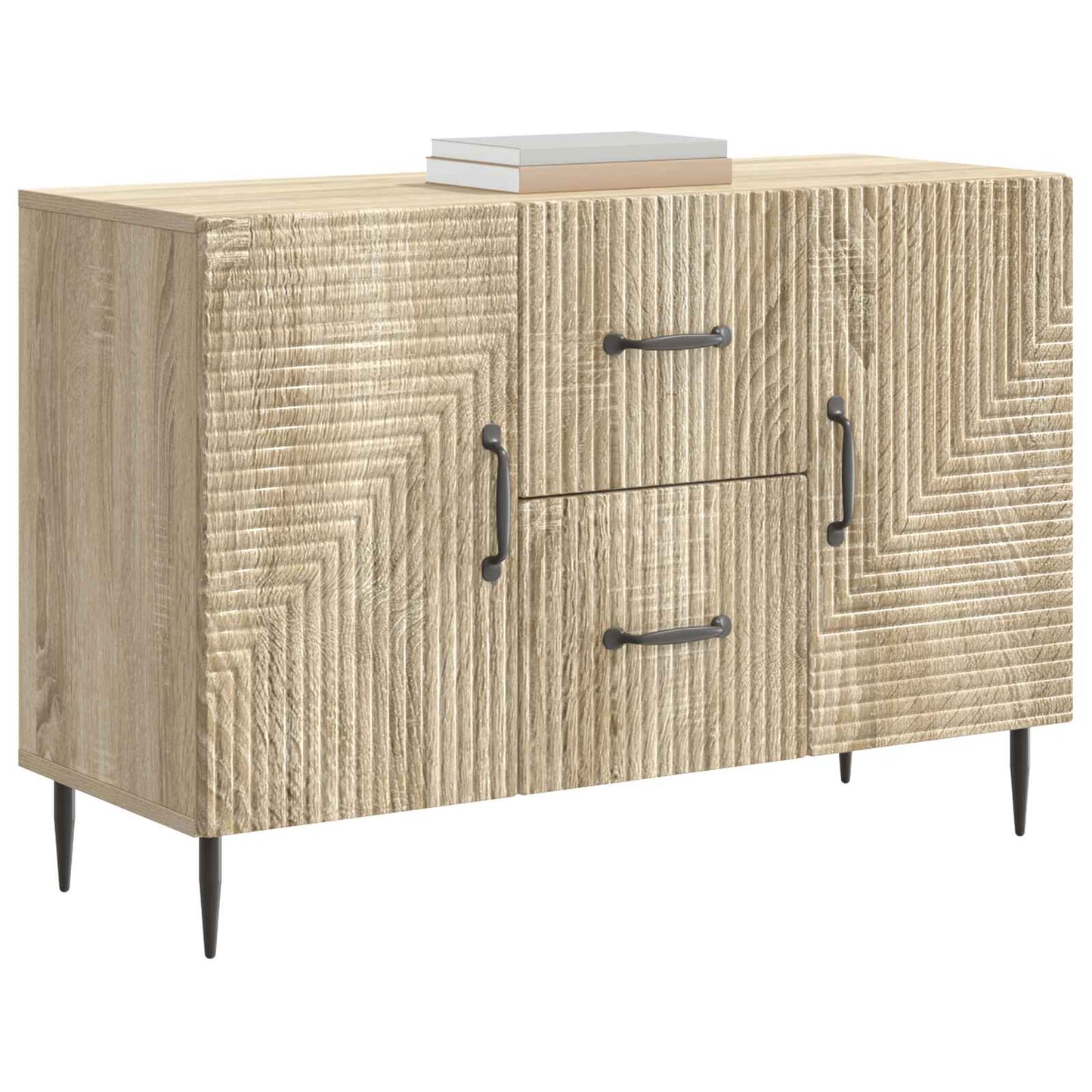 Dressoir met lade Sonoma Eiken 89 x 34,5 x 60 cm Bewerkt hout