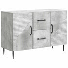 Sideboard with drawer Concrete grey 89 x 34.5 x 60 cm Engineered wood