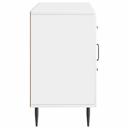 Dressoir met lade Hoogglans Wit 89 x 34,5 x 60 cm Bewerkt hout