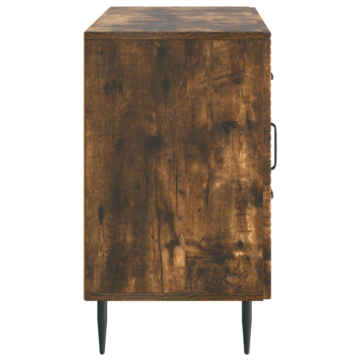 Dressoir met lade Gerookt eiken 89 x 34,5 x 60 cm Bewerkt hout