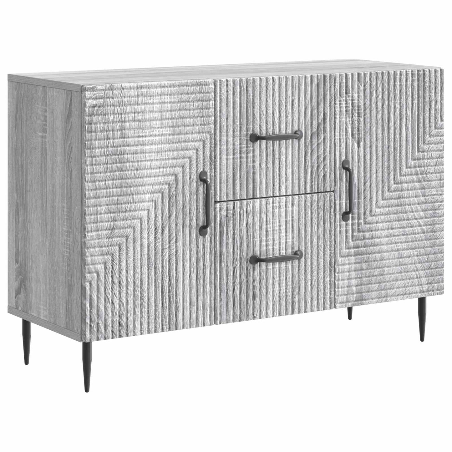 Dressoir met lade Grijs sonoma 89 x 34,5 x 60 cm Bewerkt hout