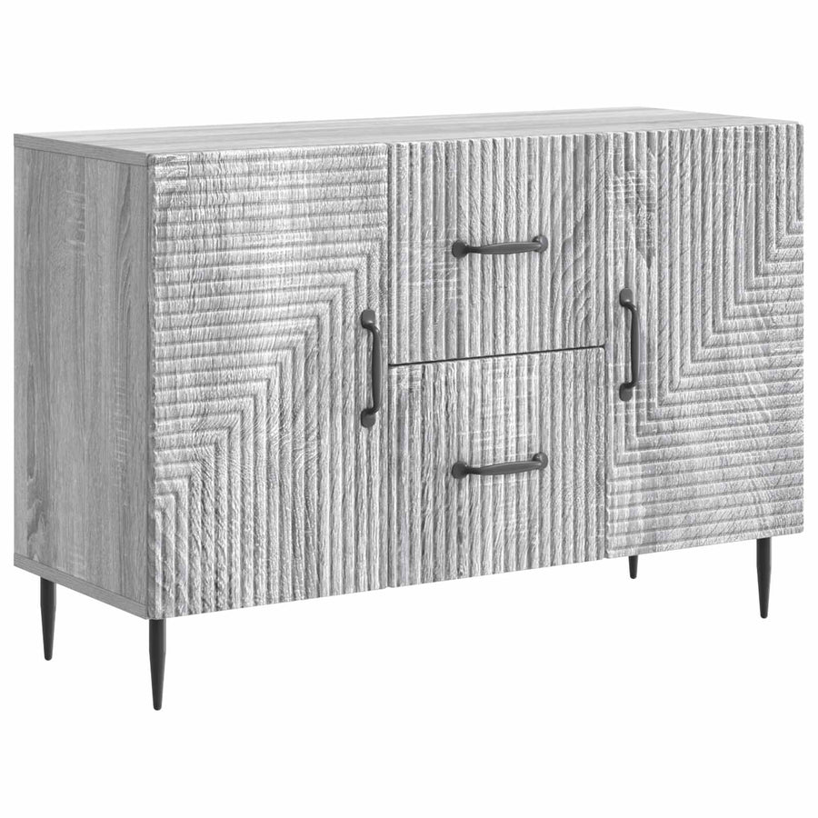 Dressoir met lade Grijs sonoma 89 x 34,5 x 60 cm Bewerkt hout