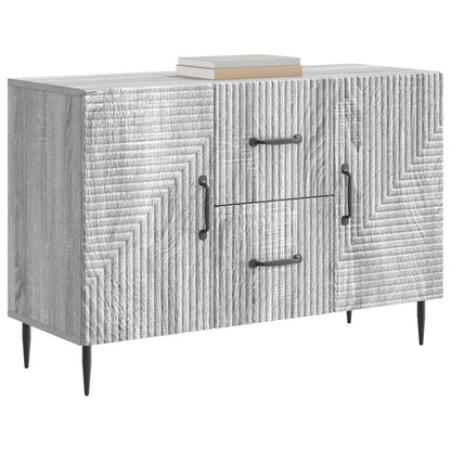 Dressoir met lade Grijs sonoma 89 x 34,5 x 60 cm Bewerkt hout