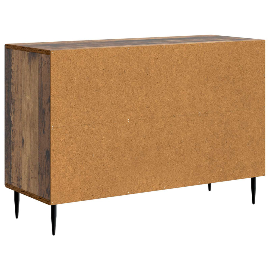 Dressoir met lade Oud hout 89 x 34,5 x 60 cm Bewerkt hout