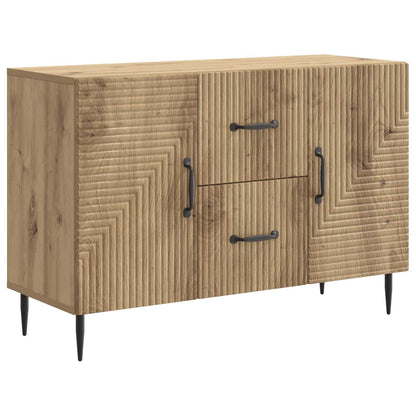 Dressoir Artisanaal eiken 89 x 34,5 x 60 cm Bewerkt hout