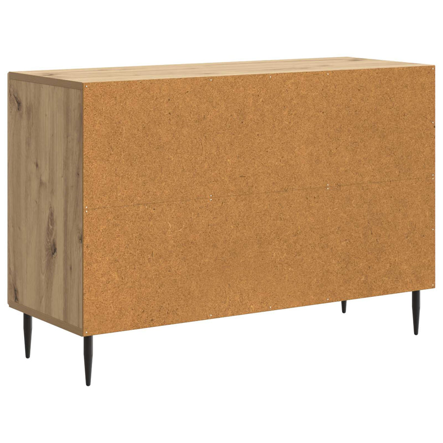 Dressoir Artisanaal eiken 89 x 34,5 x 60 cm Bewerkt hout