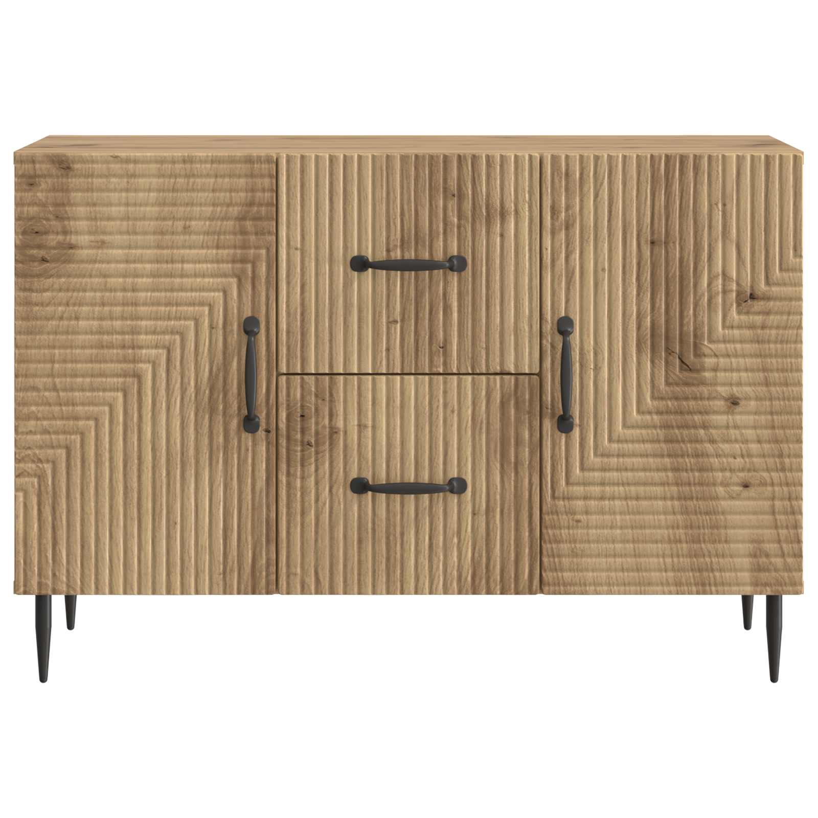 Dressoir Artisanaal eiken 89 x 34,5 x 60 cm Bewerkt hout