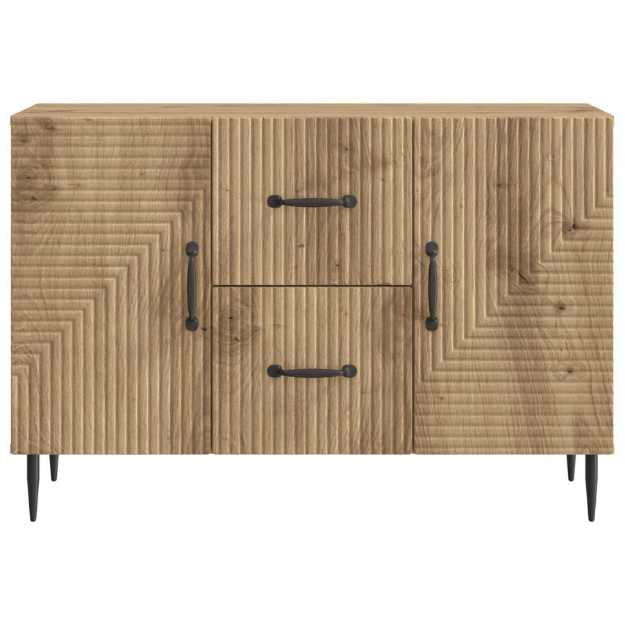 Dressoir Artisanaal eiken 89 x 34,5 x 60 cm Bewerkt hout