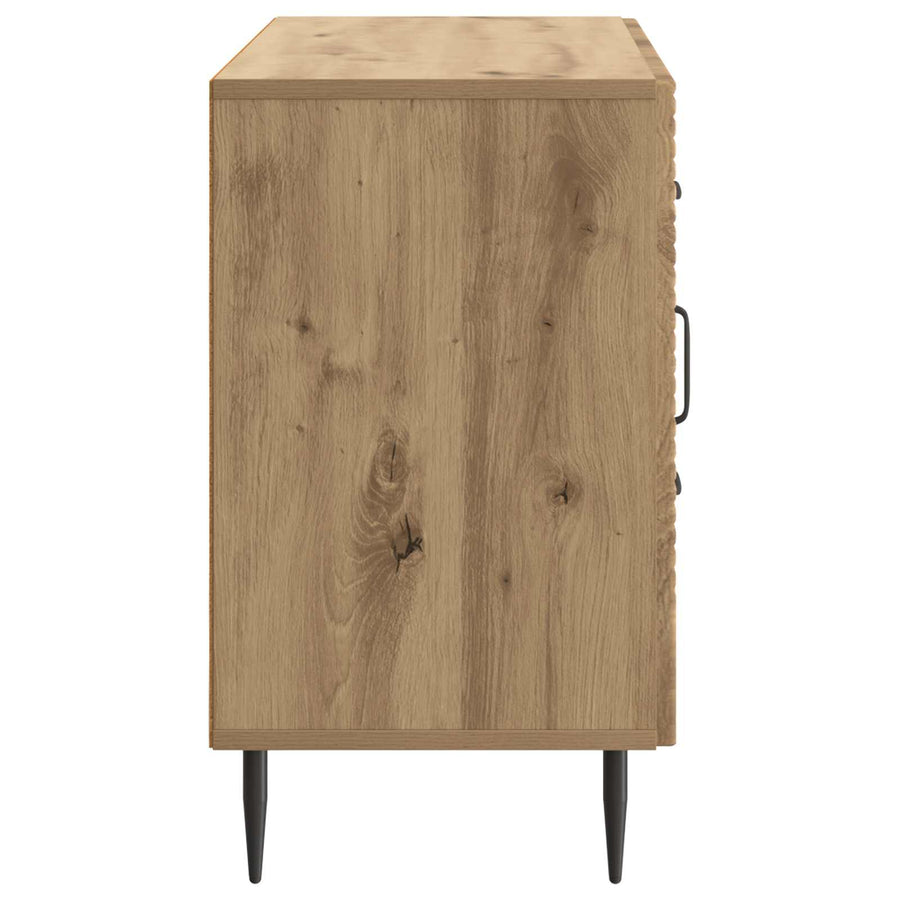 Dressoir Artisanaal eiken 89 x 34,5 x 60 cm Bewerkt hout