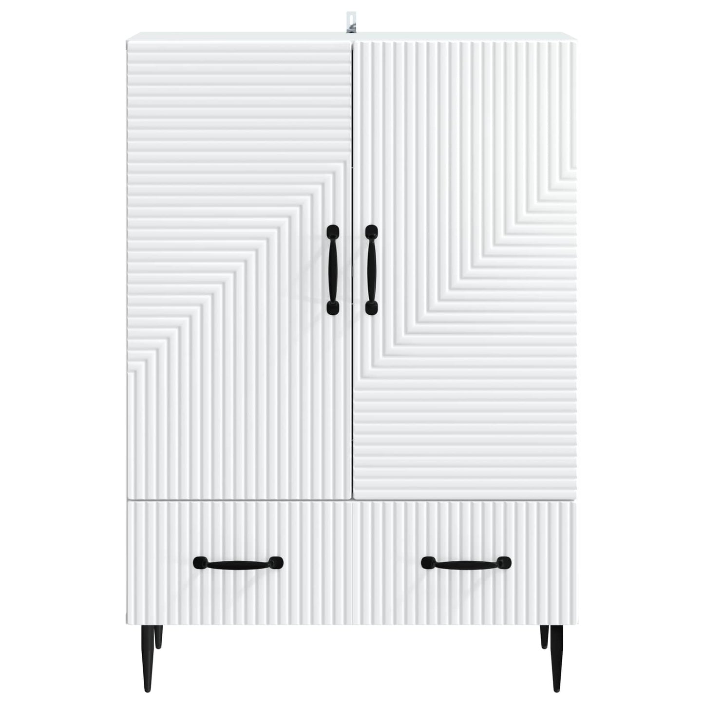 Dressoir met lade Wit 66 x 34,5 x 95 cm Bewerkt hout