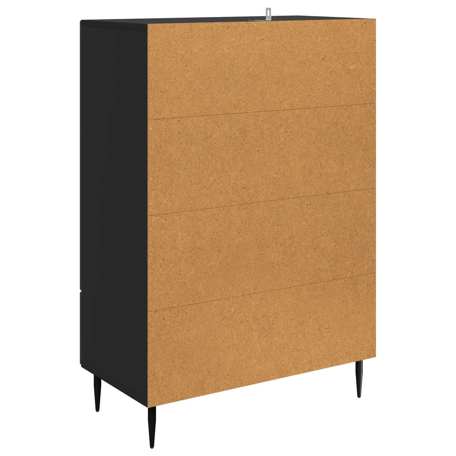 Dressoir met lade Zwart 66 x 34,5 x 95 cm Bewerkt hout