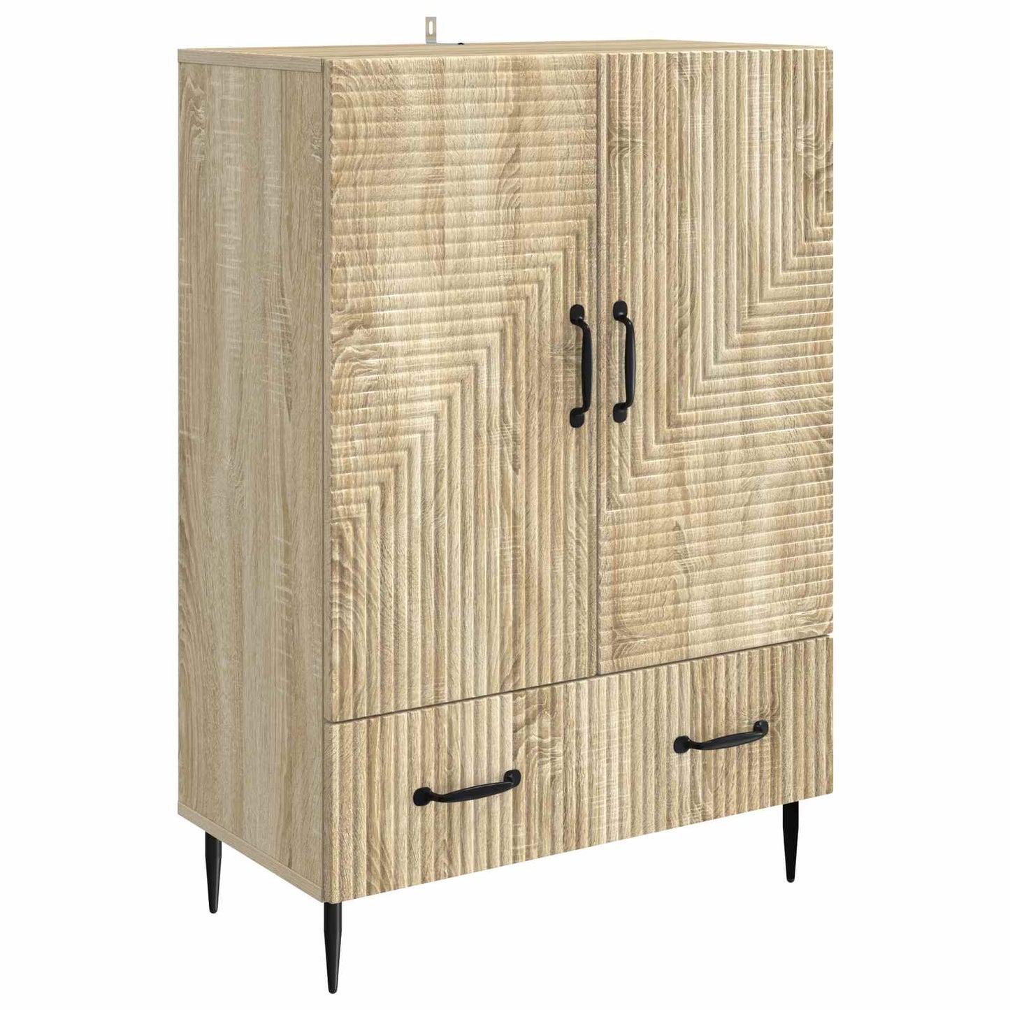 Dressoir met lade Sonoma Eiken 66 x 34,5 x 95 cm Bewerkt hout