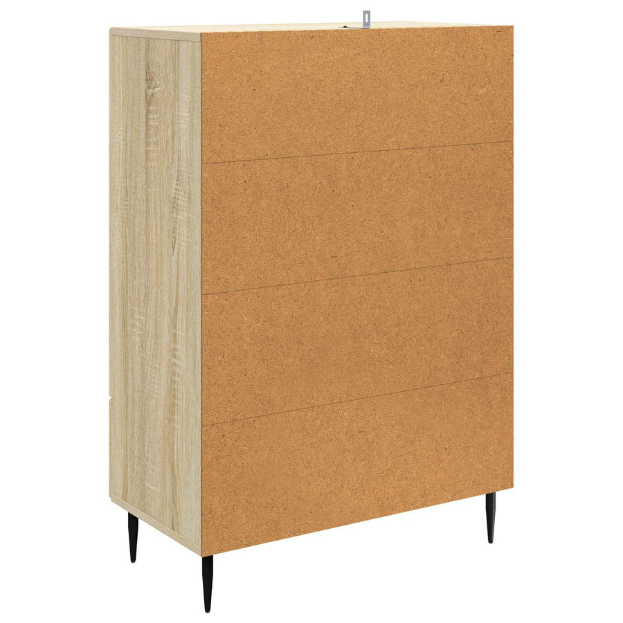 Dressoir met lade Sonoma Eiken 66 x 34,5 x 95 cm Bewerkt hout