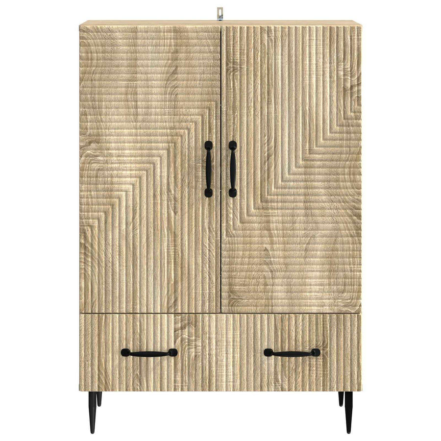 Dressoir met lade Sonoma Eiken 66 x 34,5 x 95 cm Bewerkt hout