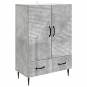 Dressoir 66x34,5x95 cm bewerkt hout betongrijs