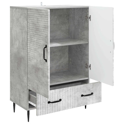 Dressoir met lade Betongrijs 66 x 34,5 x 95 cm Bewerkt hout