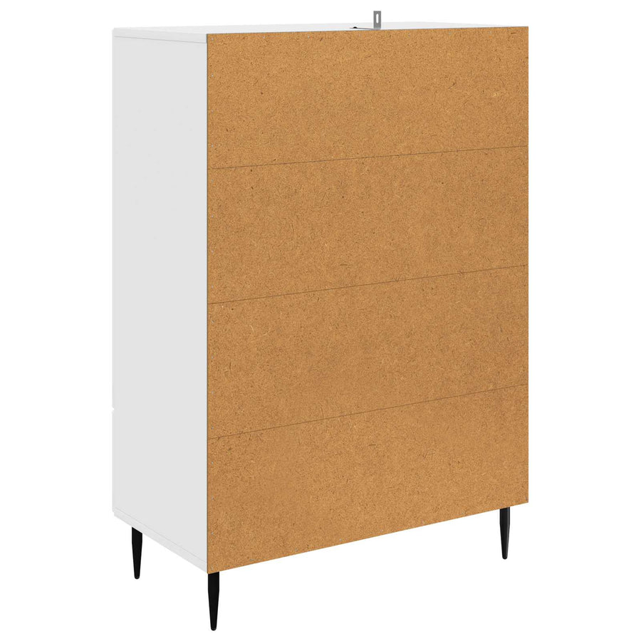 Dressoir met lade Hoogglans Wit 66 x 34,5 x 95 cm Bewerkt hout