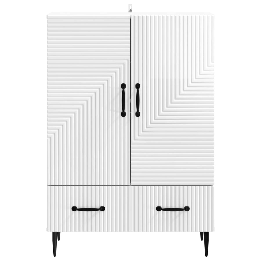 Dressoir met lade Hoogglans Wit 66 x 34,5 x 95 cm Bewerkt hout