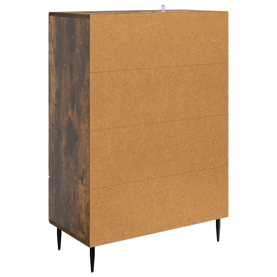 Dressoir met lade Gerookt eiken 66 x 34,5 x 95 cm Bewerkt hout