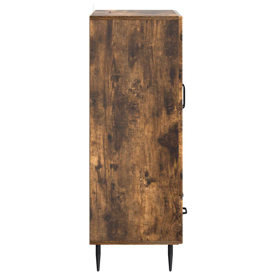 Dressoir met lade Gerookt eiken 66 x 34,5 x 95 cm Bewerkt hout