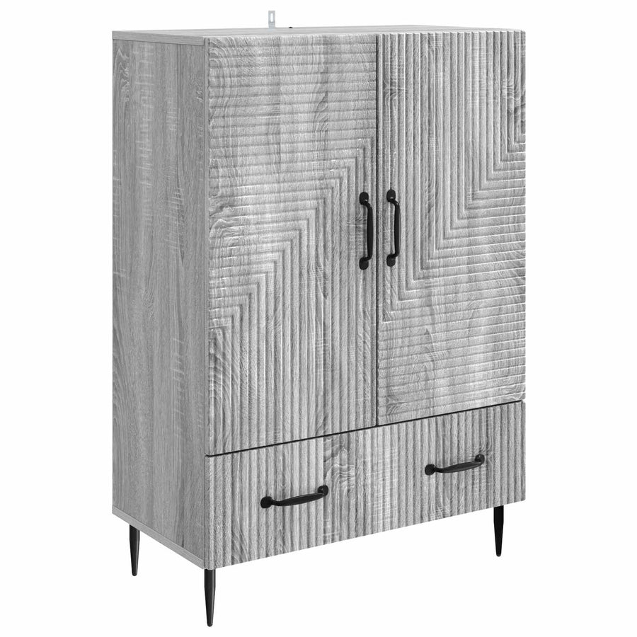 Dressoir met lade Grijs sonoma 66 x 34,5 x 95 cm Bewerkt hout