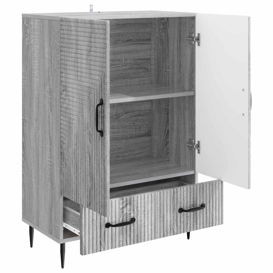 Dressoir met lade Grijs sonoma 66 x 34,5 x 95 cm Bewerkt hout