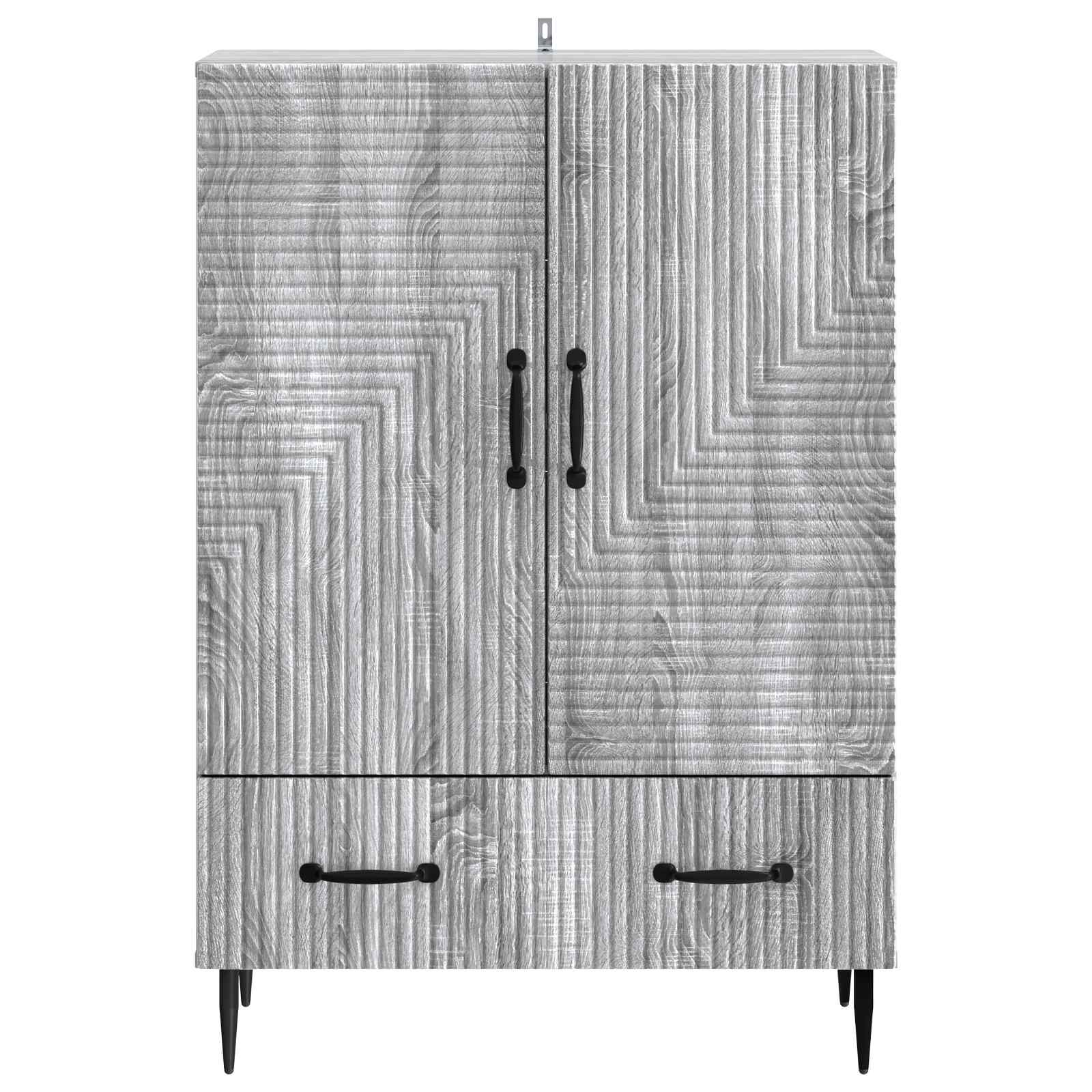 Dressoir met lade Grijs sonoma 66 x 34,5 x 95 cm Bewerkt hout