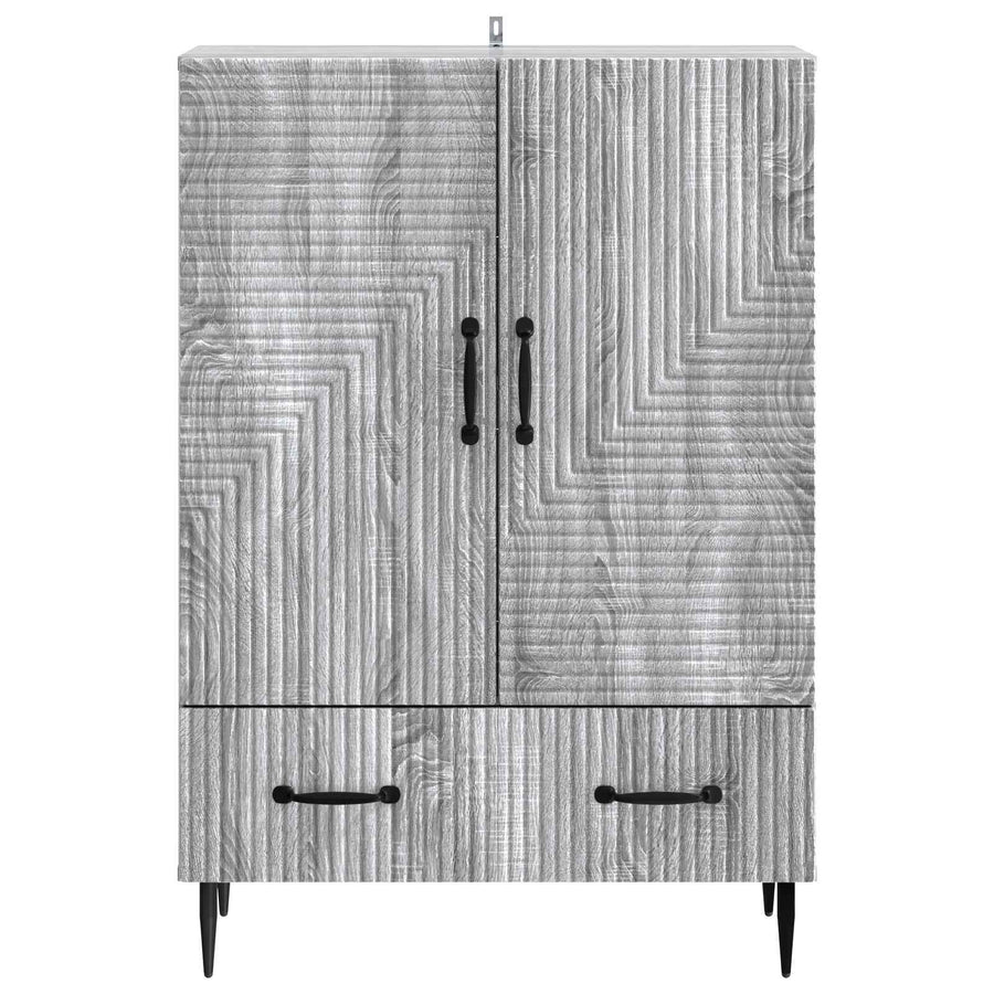 Dressoir met lade Grijs sonoma 66 x 34,5 x 95 cm Bewerkt hout