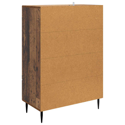 Dressoir met lade Oud hout 66 x 34,5 x 95 cm Bewerkt hout