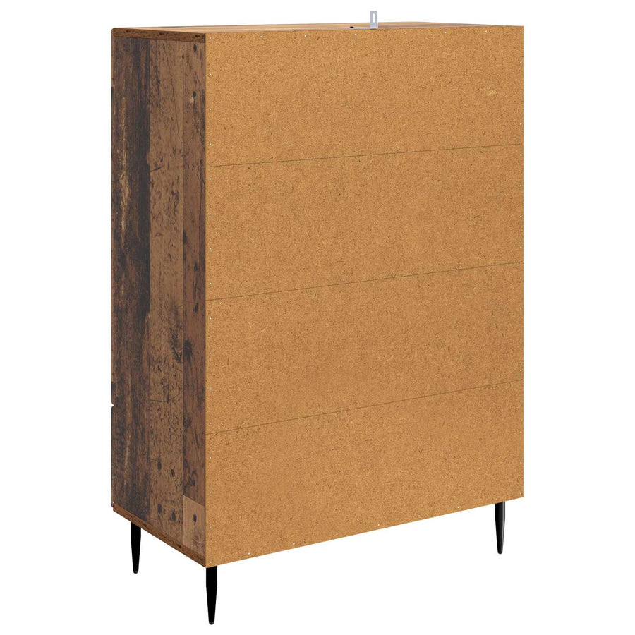 Dressoir met lade Oud hout 66 x 34,5 x 95 cm Bewerkt hout