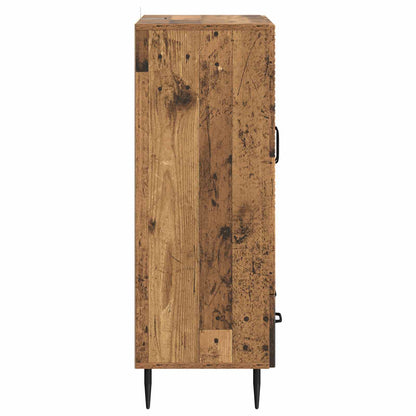Dressoir met lade Oud hout 66 x 34,5 x 95 cm Bewerkt hout