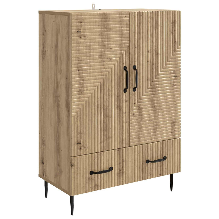 Dressoir Artisanaal eiken 66 x 34,5 x 95 cm Bewerkt hout
