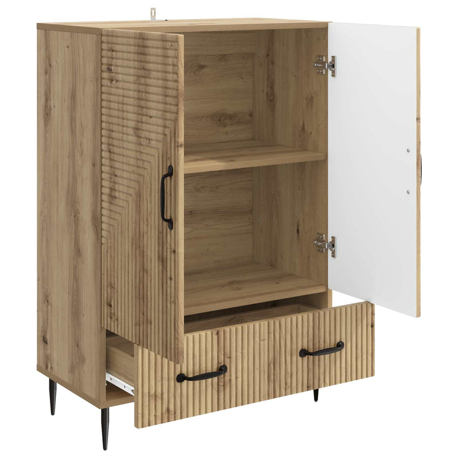 Dressoir Artisanaal eiken 66 x 34,5 x 95 cm Bewerkt hout