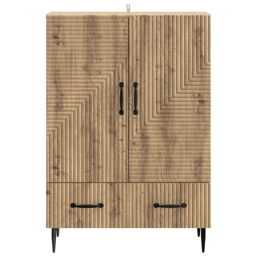 Dressoir Artisanaal eiken 66 x 34,5 x 95 cm Bewerkt hout