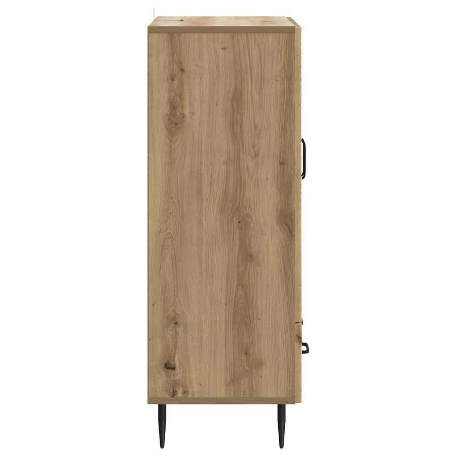 Dressoir Artisanaal eiken 66 x 34,5 x 95 cm Bewerkt hout