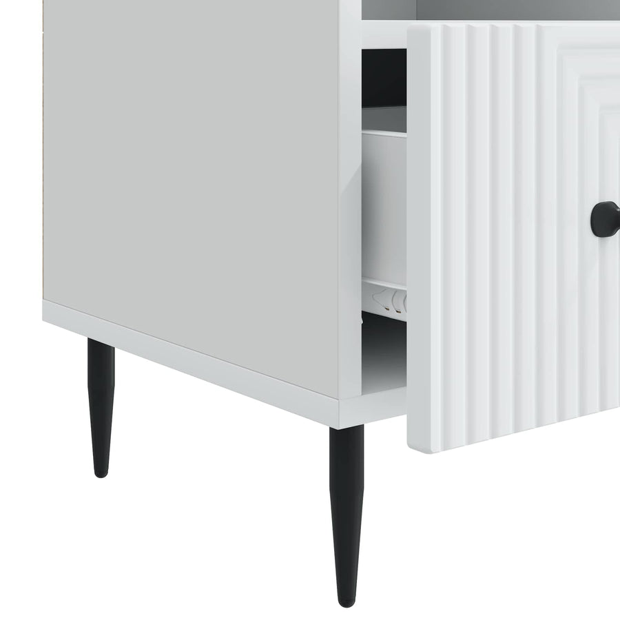 TV-kast met lade Wit 102 x 34,5 x 50 cm Bewerkt hout