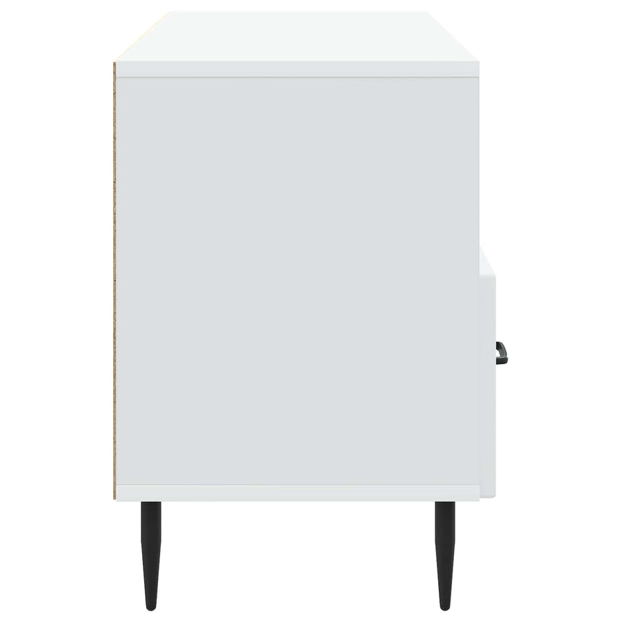 TV-kast met lade Wit 102 x 34,5 x 50 cm Bewerkt hout